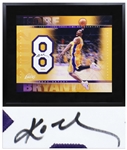 Kobe Bryant Signed #8 to Commemorate the Lakers Three-Peat From 2000-2002 -- With Upper Deck Authentication
